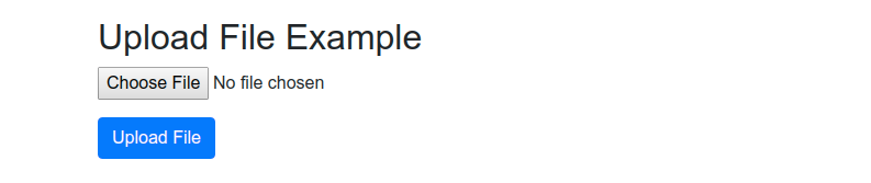 Spring Boot Thymeleaf File Upload Form